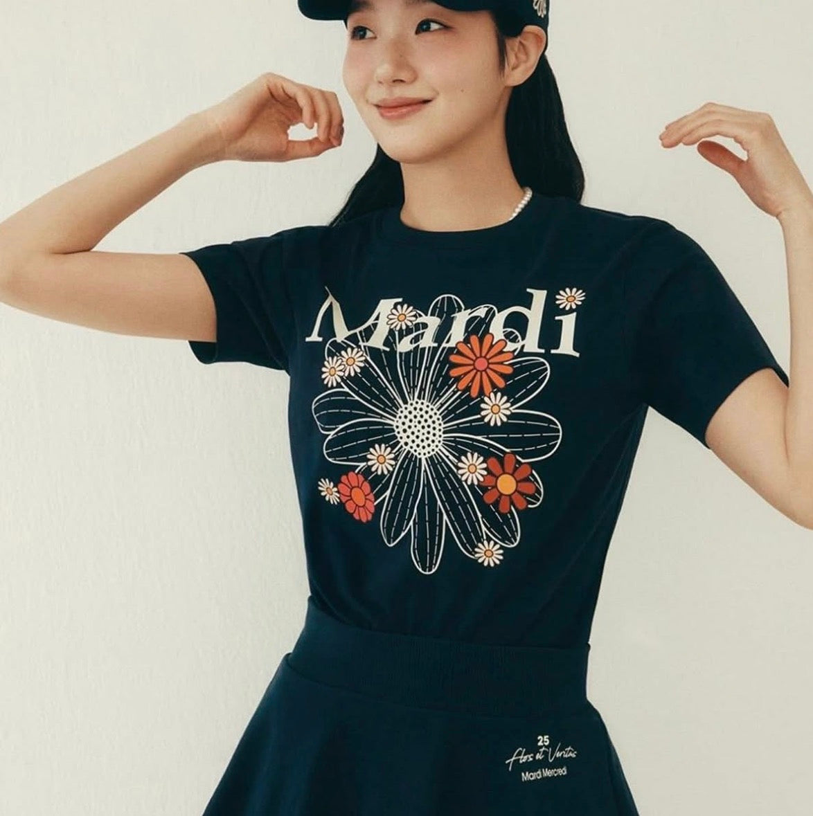 Mardi Mercredi Cropped T-Shirt FlowerMardi Blossom