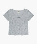 Marithé François Girbaud Small Logo Crop Tee (flower)