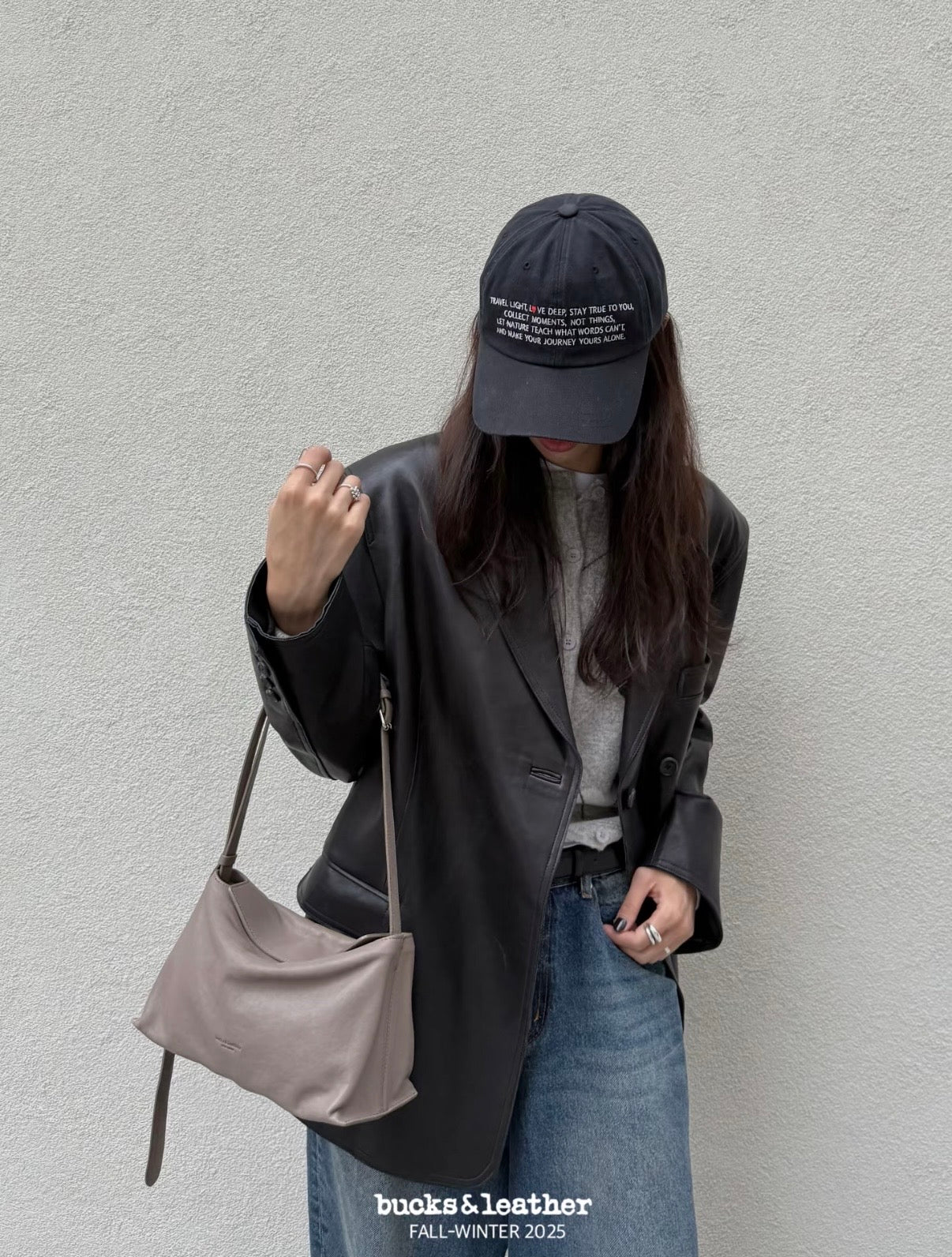 🇰🇷Bucks & Leather 🐑 Lambskin Puzzle bag