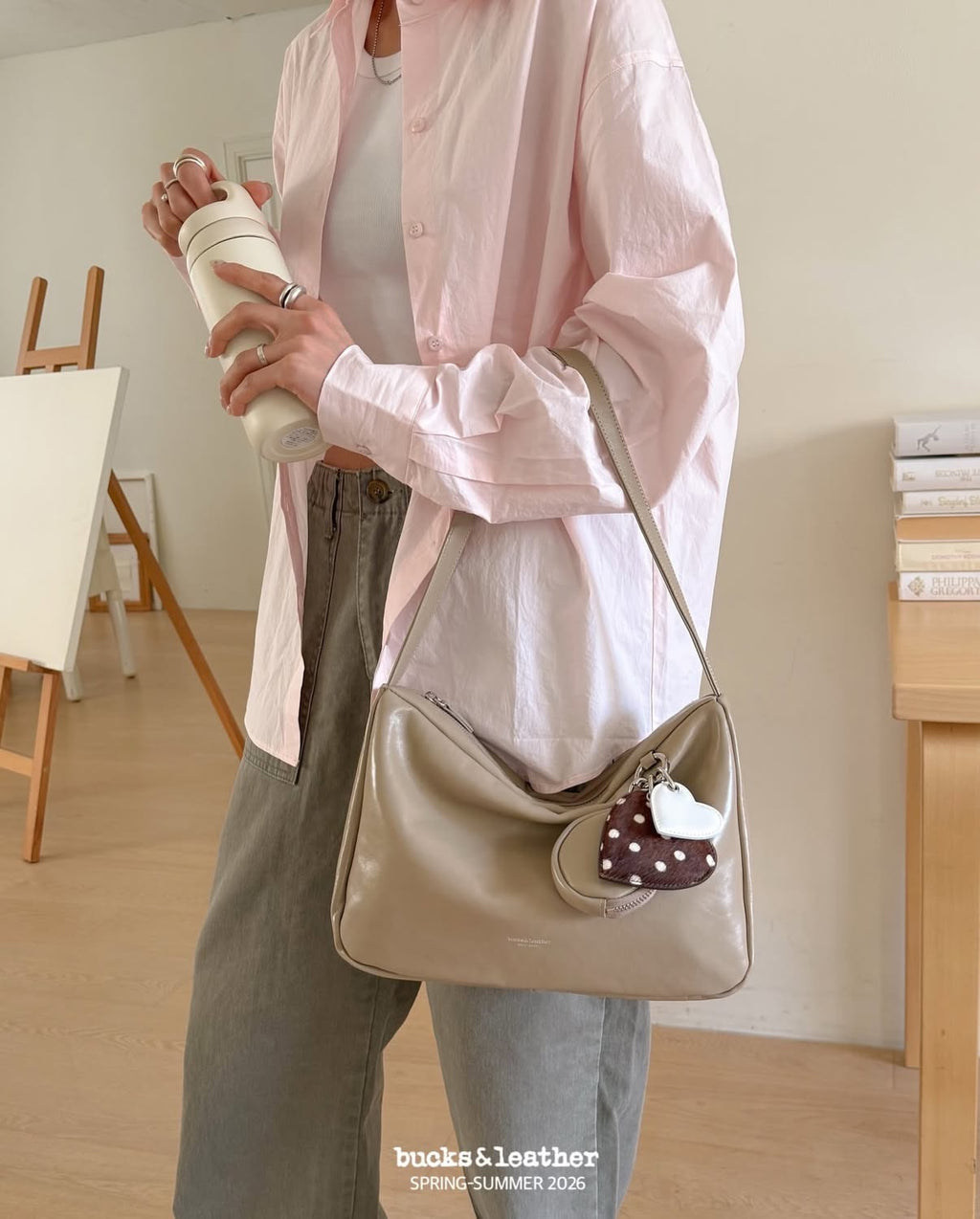 🇰🇷Bucks & Leather Calfskin Porter Bag