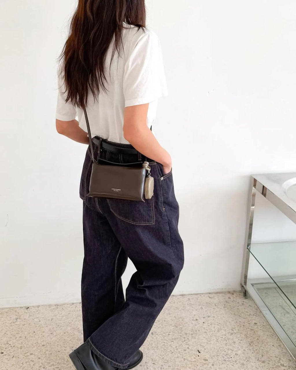 🇰🇷Bucks & Leather Calfskin Mini puzzle bag