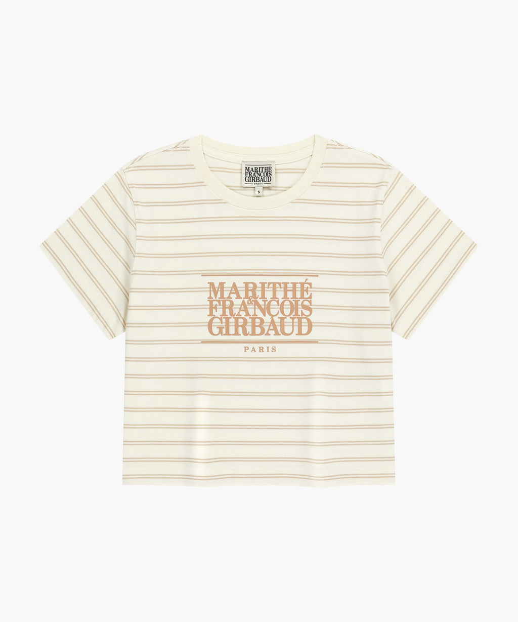 Marithé François Girbaud Classic Logo Crop Tee