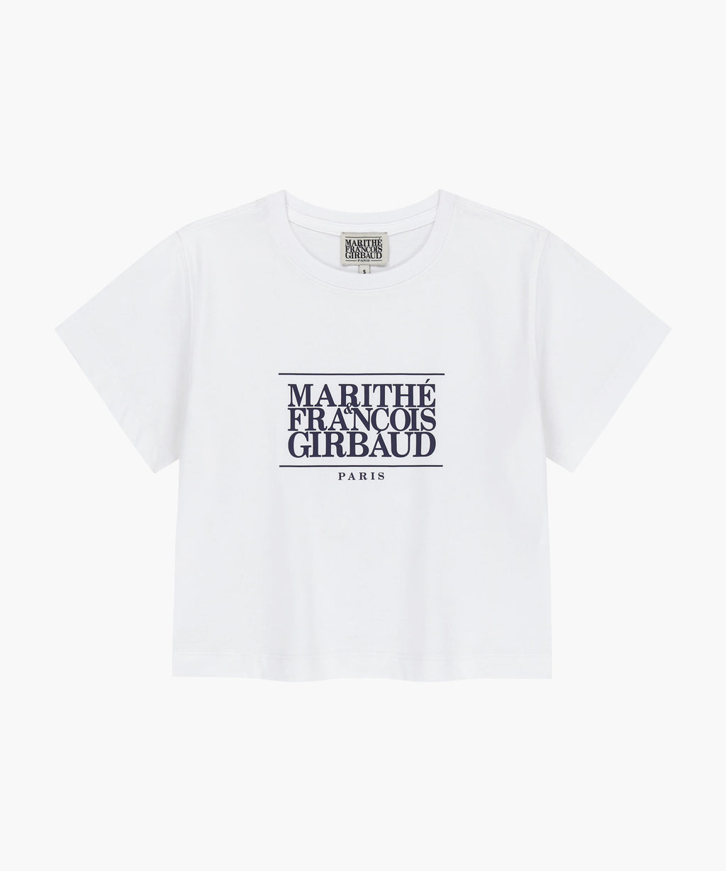 Marithé François Girbaud Classic Logo Crop Tee