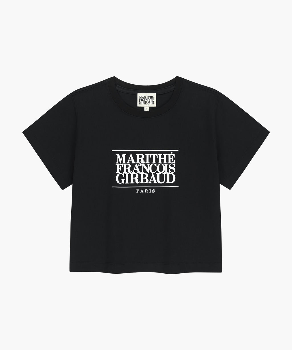 Marithé François Girbaud Classic Logo Crop Tee