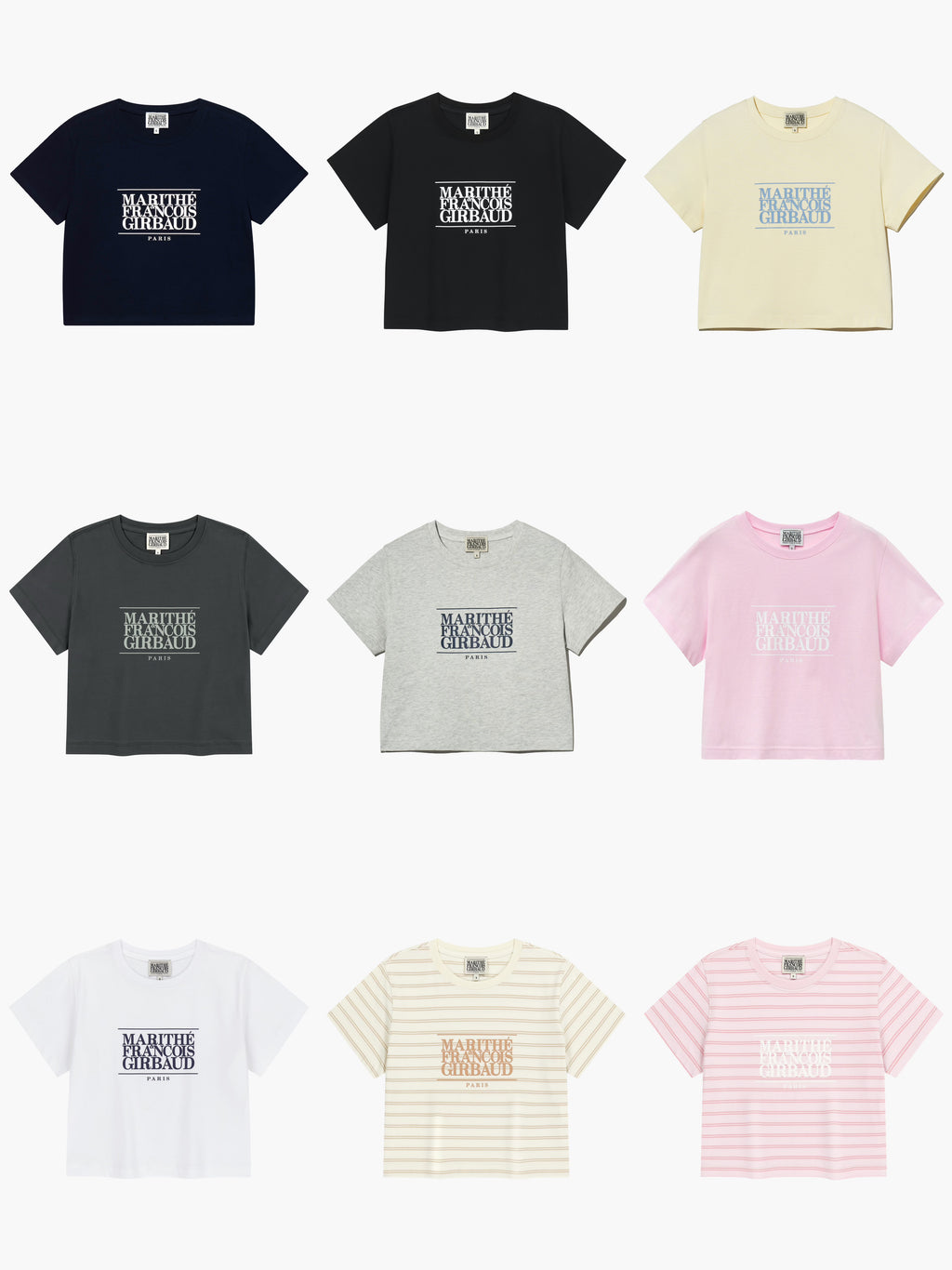 Marithé François Girbaud Classic Logo Crop Tee