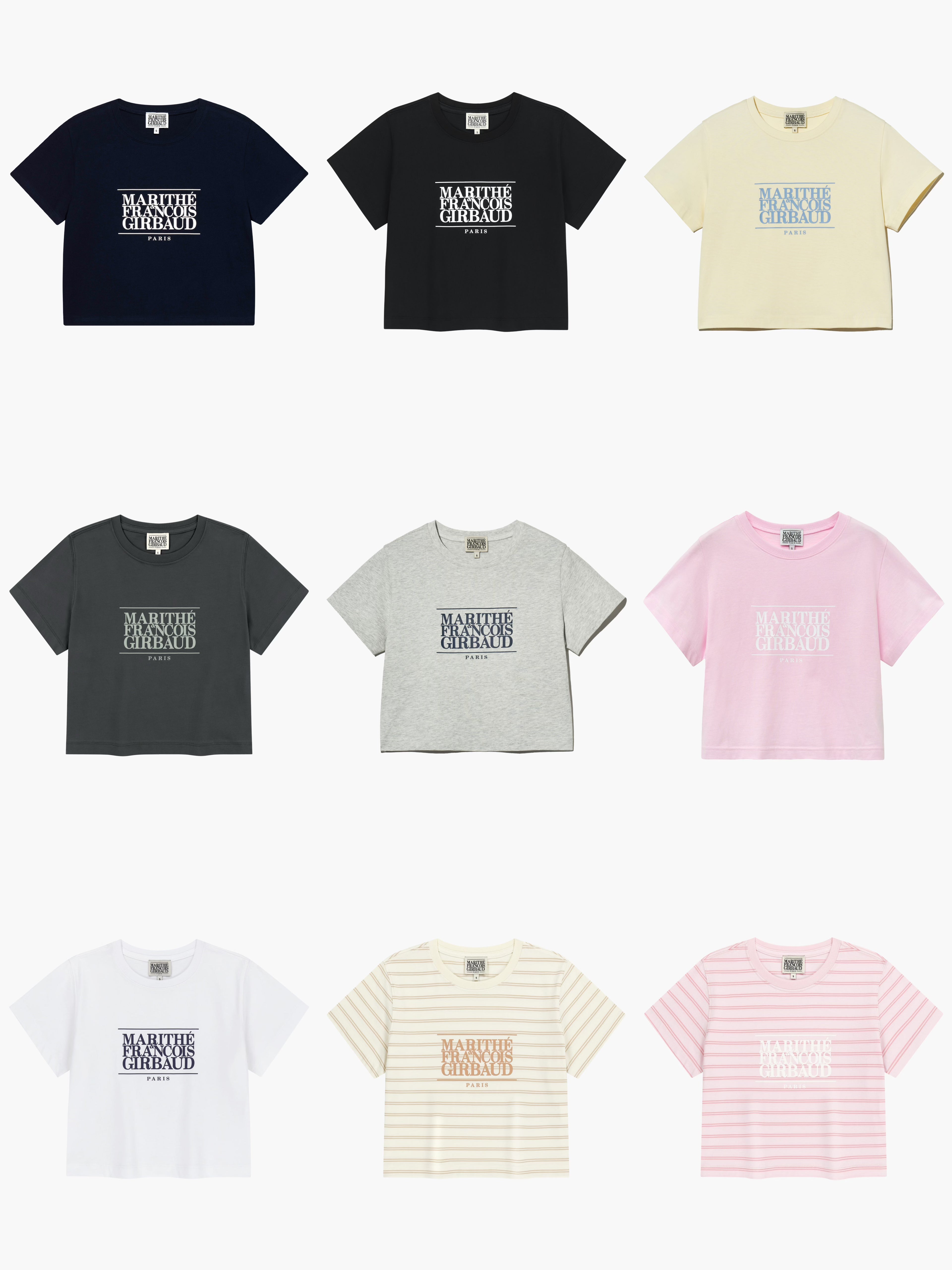 Marithé François Girbaud Classic Logo Crop Tee