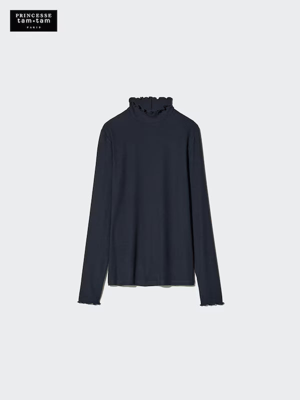 【Japan Limited Edition】UNIQLO x Princesse Tam Tam Heattach Extra Warm Cashmere Blend Ribbed Tops