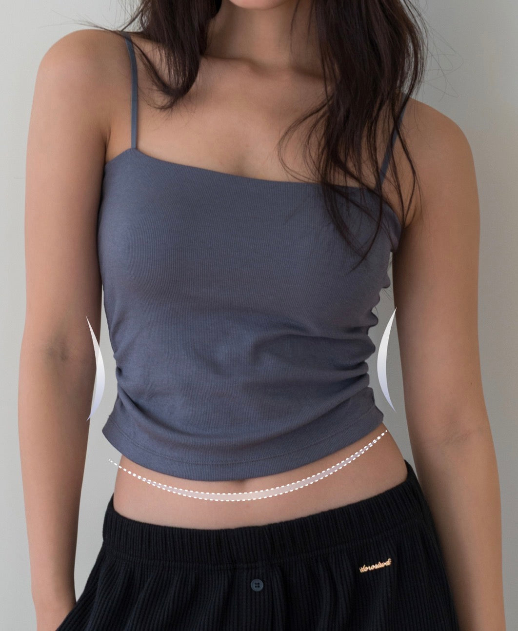 Dorosiwa Built-in Bra Ruched Tube Top (4 Colors)
