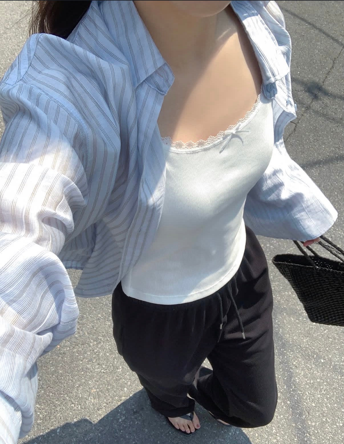 Breezy Summer Stripes Shirt (Tencel 85%)