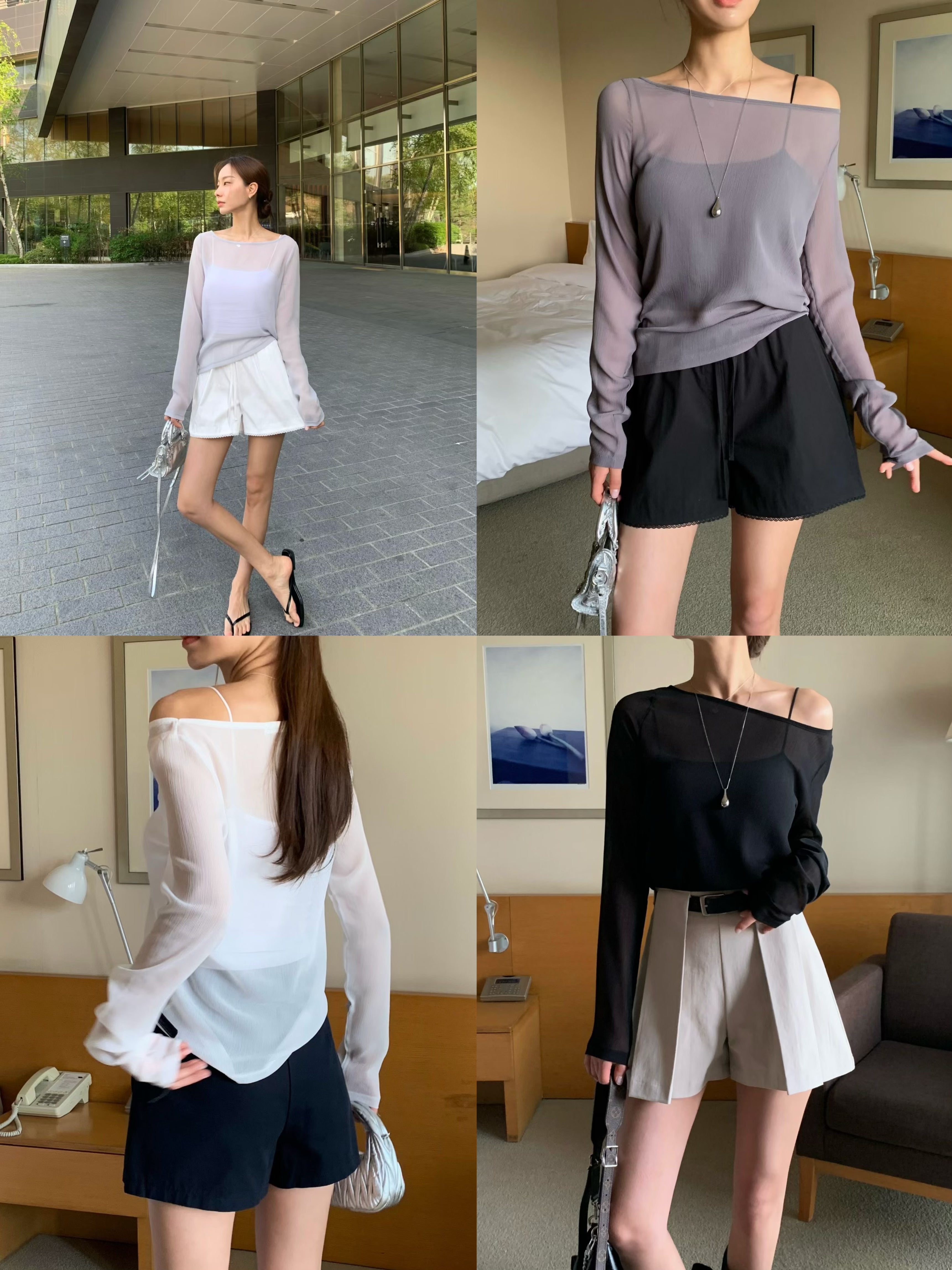 Kr Premium Sheer top ( 4 colours )