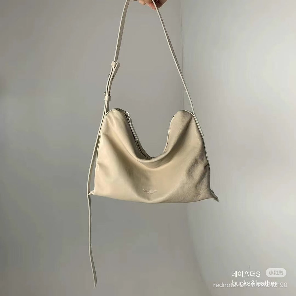 🇰🇷Bucks & Leather 🐑 Lambskin Hobo Bag