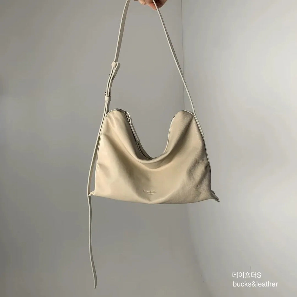 🇰🇷Bucks & Leather 🐑 Lambskin Hobo Bag