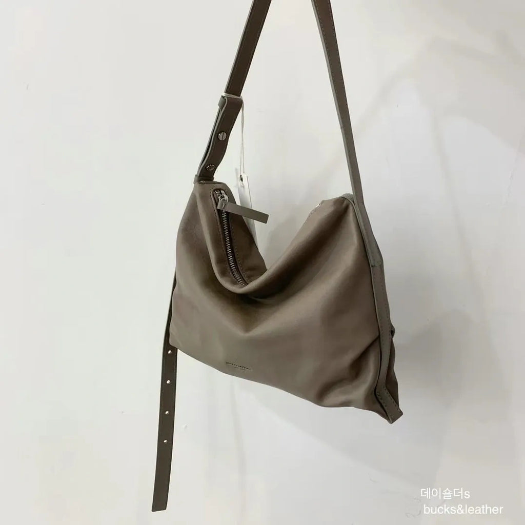 🇰🇷Bucks & Leather 🐑 Lambskin Hobo Bag