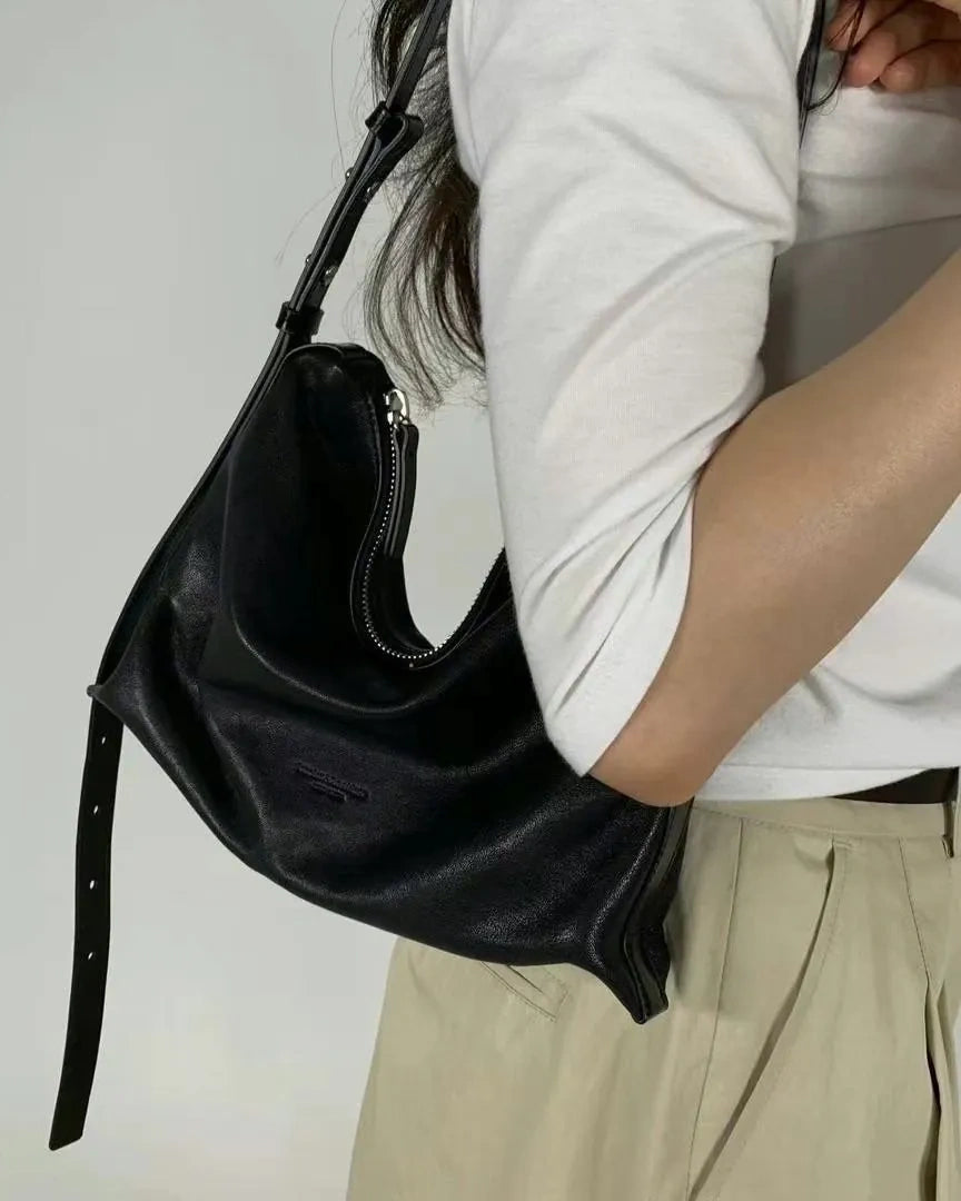 🇰🇷Bucks & Leather 🐑 Lambskin Hobo Bag