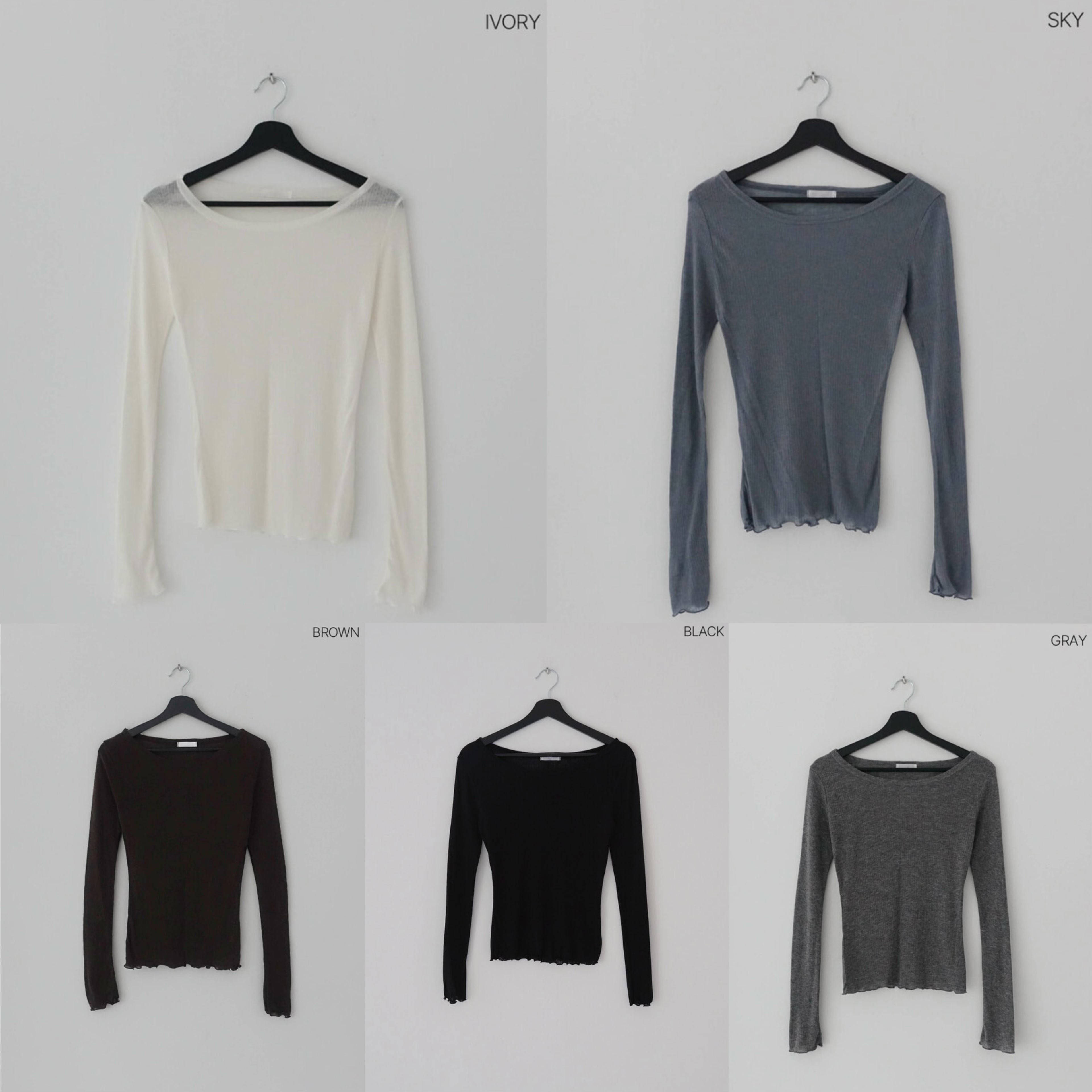 Premium Tencel & Wool Layering Top (Scoop Neck Ver.)