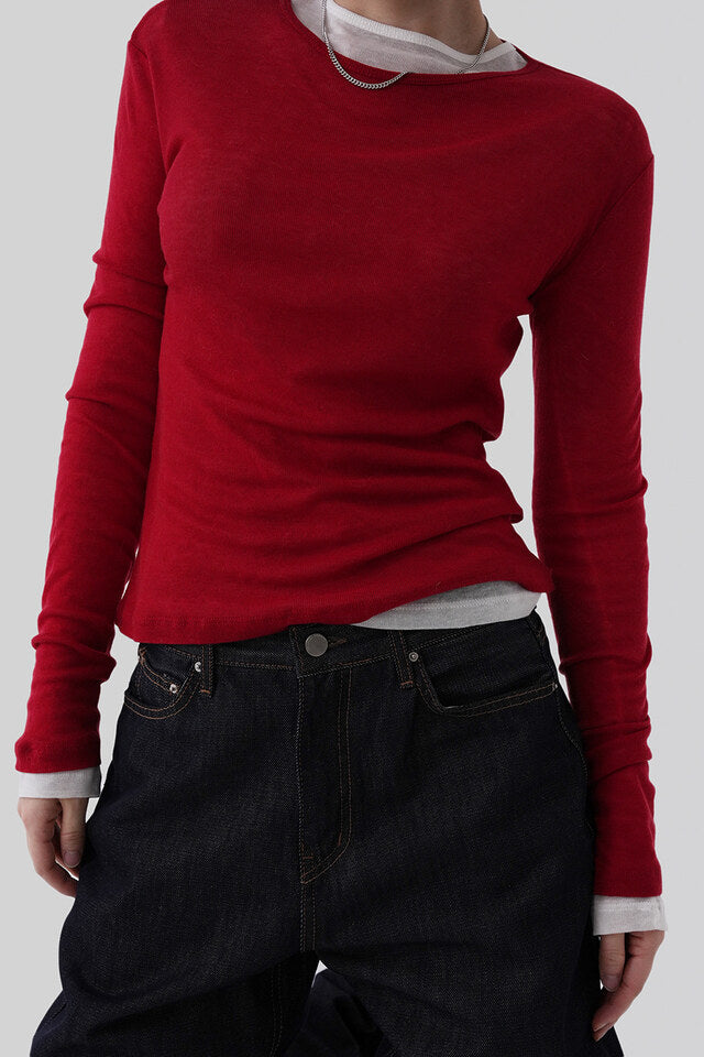 Premium Tencel & Wool Layering Top (Regular Ver.)