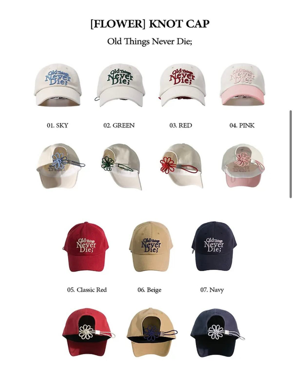 ONGO Flower knot cap
